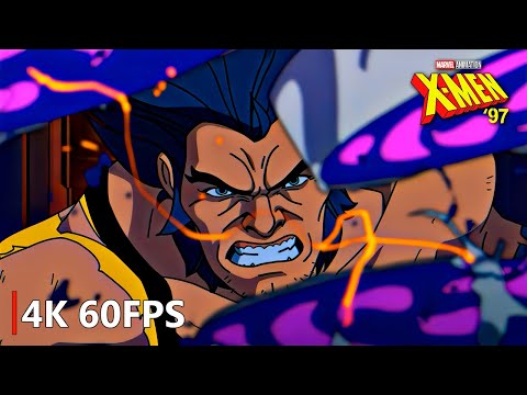 Wolverine And Nightcrawler Vs Sentinels | 4K 60 FPS & CC | Eng Sub