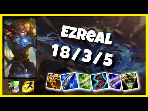 EU Challenger Ezreal BOT (18/3/5) vs ASHE Gameplay Replay - Patch 10.19