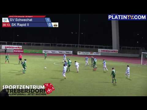 03.03.17 SV Schwechat - SK Rapid II - Highlight  (1. Halbzeit / 38:23) am 03.03.2017 20:10