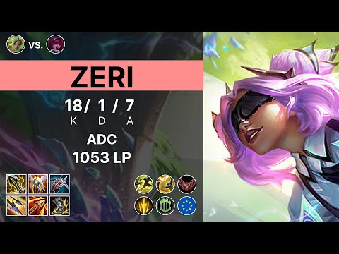 Zeri Adc vs Xayah - 1053 LP Grandmaster - EUW 15.12