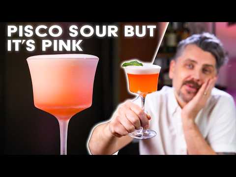 Pisco Sour but it's pink. How to make a Cupid's Cup
