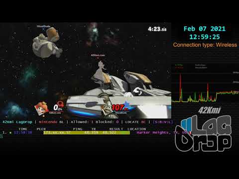 @LagDrop #SmashBros - 2021-02-07 - 10.1.0 - 1KoolDude [Harker Heights, TX, US] lag