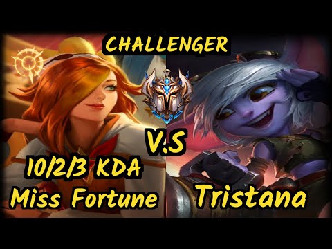 SPY.V Freeze (MISS FORTUNE) vs TRISTANA - 10/2/3 KDA BOTTOM ADC CHALLENGER GAMEPLAY - EUW v9.7