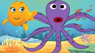 SLIPPERY FISH SONG! | Children Song | Lyrics | Nursery Rhymes | Karaoke | Kids Song | Kids Fish Song