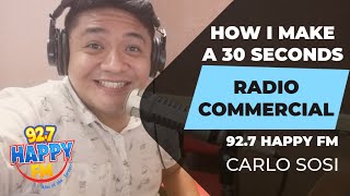 HOW I MAKE A 30 Seconds RADIO COMMERCIAL | ARGIE GRATUITO