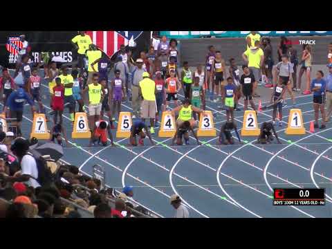 12-Year-Old Sets National 100m Record At AAU!