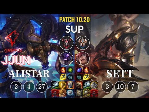GRF jjun Alistar vs Sett Sup - KR Patch 10.20