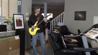 Strangers in the Darkness by Gary Moore with Jeff playing a yellow Parker PDF60 guitar