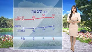 [날씨] 초여름 날씨, 서울 27도…오후~저녁 곳곳 소나기 / 연합뉴스TV (YonhapnewsTV)