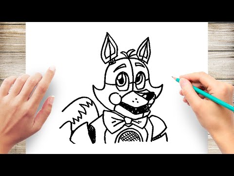 How to Draw Funtime Foxy Step by Step