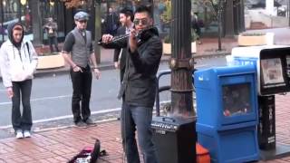 Train Hey, Soul Sister (cover) Street Electric Violin