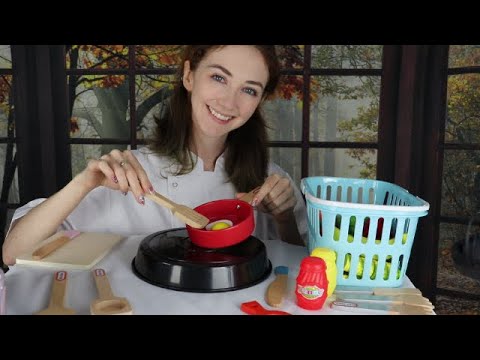 Jen's Kitchen: Cooking Wooden Food ASMR