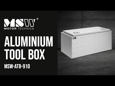 video - Aluminium Tool Box - 91 x 44.5 x 43 cm - 119 L