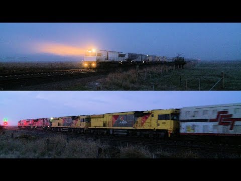 SCT 2PM9 With Two Aurizon 6020 Class Locomotives (28/6/2018) - PoathTV Australian Trains & Railways