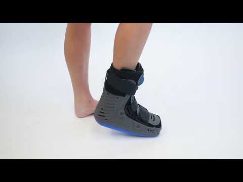 How To Wear The Lightweight Medical Full Shell Walking Boot with Air Pump | Brace Direct