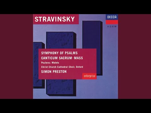 Stravinsky: Mass: 5. Agnus Dei