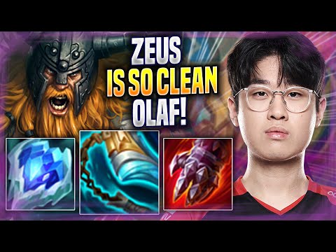 ZEUS IS SO CLEAN WITH OLAF! - T1 Zeus Plays Olaf TOP vs Gragas! | Season 2022