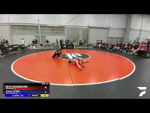 105 Lbs Round 1 (6 Team) - Skye Neugebauer, Arkansas Vs Kyah Leyba, Oklahoma Blue Ded7