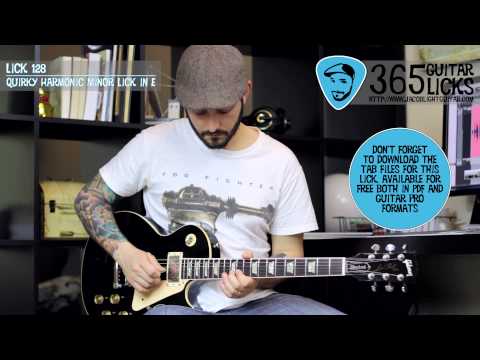 Lick 128/365 - Quirky Harmonic Minor Lick in E | 365 Guitar Licks Project