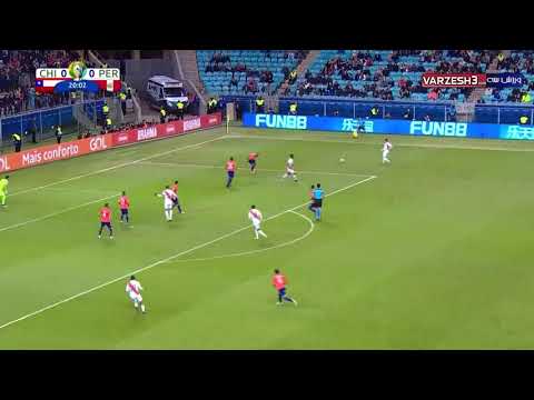 Chile vs Peru (0-3) - first goal of Peru ( Edison Flores ) - Copa America 2019
