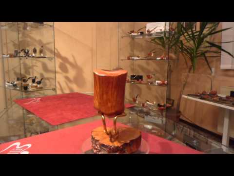 Pipa radica bent panel freehand - www.paronellipipe.it