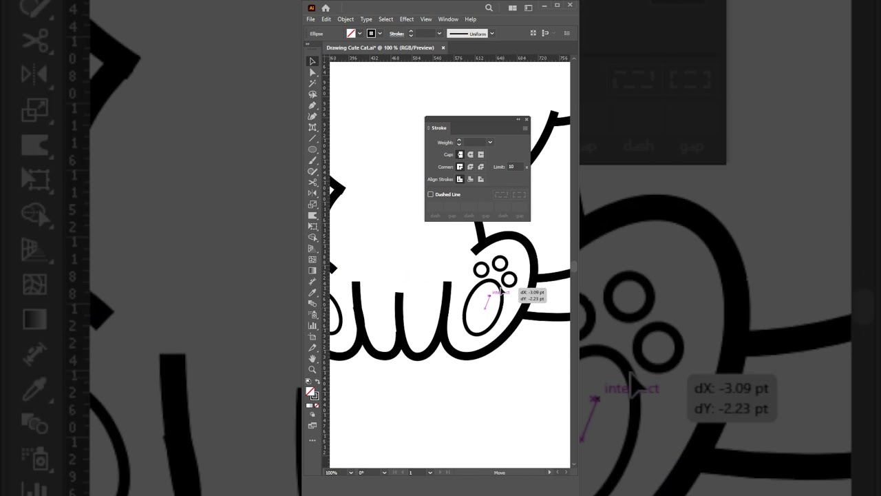 Drawing Cute Cat🐱