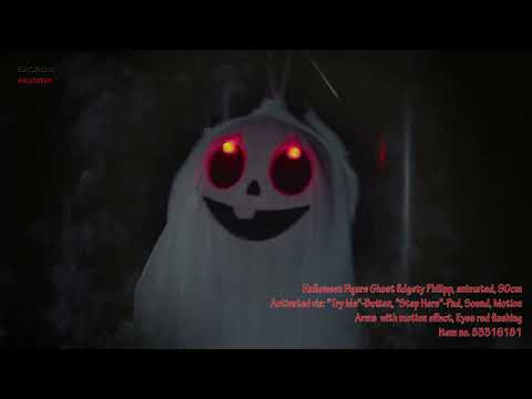 Europalms Halloween Figure Ghost Fidgety Philip Animated 90cm
