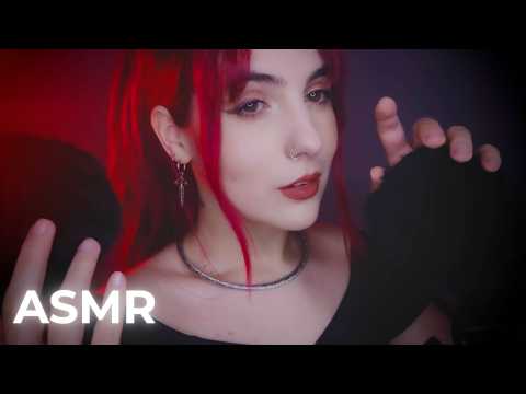 ASMR🌙 Fluffy Mic Scratching & Inaudible Whispers + mouth sounds ✨