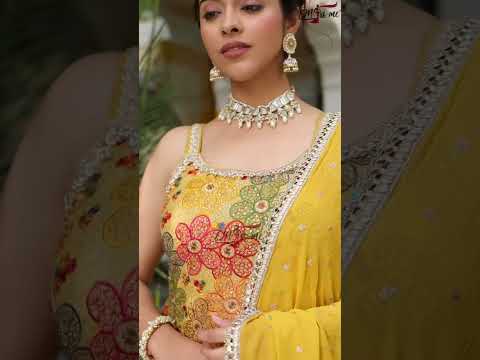 Miss Me Yellow Haldi Heavy Georgette Wholesale Designer Readymade Salwar Suit – product video thumbnail