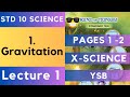 Gravitation Lecture 1 10th Science 1 Maharashtra State Board Std 10th