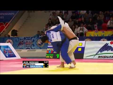 Tumurkhuleg Davaadorj vs Sebastian Seidl World Judo Championships 2015