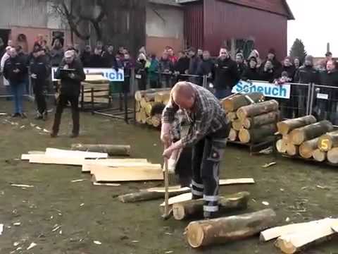 Schmillinghausen: 6. Nordhessische Meisterschaft im Brennholzspalten