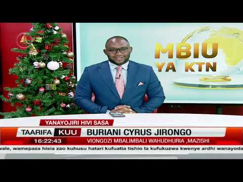 Francis Atwoli azungumza katika mazishi ya Cyrus Jirongo eneo la Lumakanda, KKMG