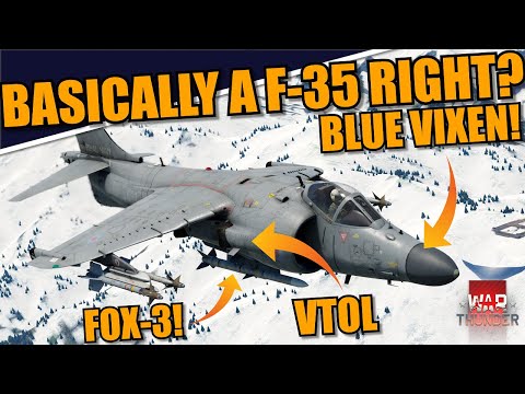 War Thunder DEV - SEA HARRIER FA.2 & AV-8B+ Gameplay! FOX-3's AND VTOL? PRETTY MUCH A F-35 RIGHT?
