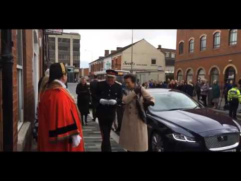 princess Anne in Grimsby