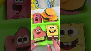 Packing School Lunch with SPONGEBOB Candy ASMR Satisfying Video! #asmr 🍔🧽