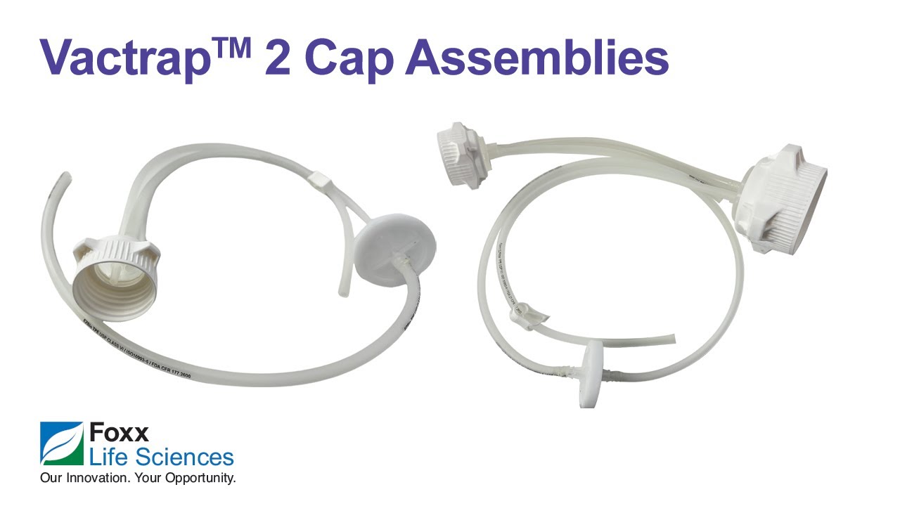 Vactrap™ 2 Cap Assembly, 53B VersaCap, PP, Tubing, for Dual Bottle Setup Assembly, 2 Bottle Assemblies — video
