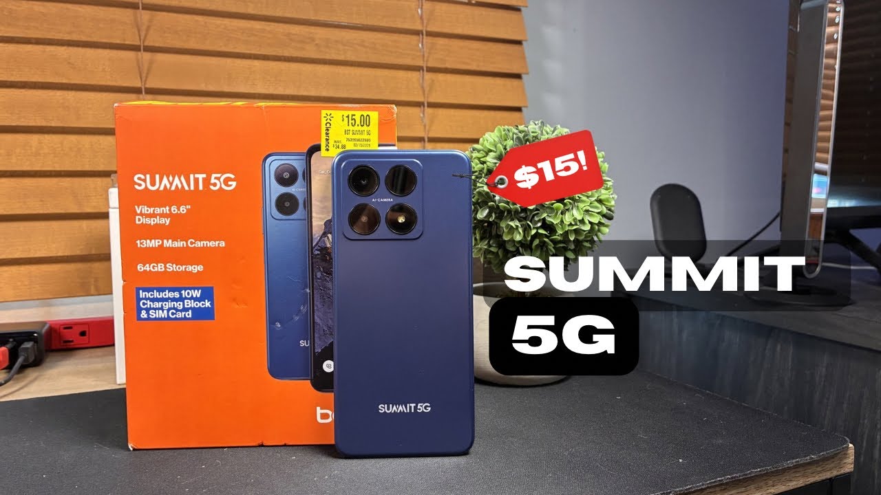 The $15 smartphone experience. Boost Mobile Summit 5G Unboxing and Review.