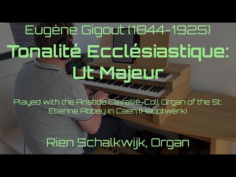 Powerful Pipe Organ performance of a Gigout's modal piece in C major