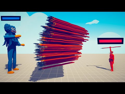 POPPY PLAYTIME HUGGY WUGGY vs EVERY GOD With Healthbars | TABS - Totally Accurate Battle Simulator