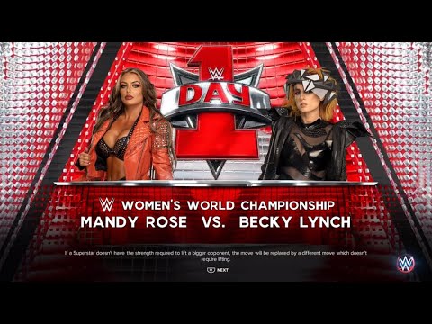 Mandy Rose vs Becky Lynch WWE Women's World Championship [WWE 2K23]