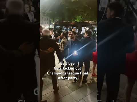 Salt bae gets kicked out of champions league final after party. #saltbae #championsleague