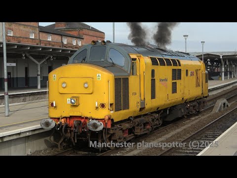 Hellfire Thrash And Horns Network Rail Class 97304 Talyllyn Railway On 0Z11 At Derby On The 07/03/25