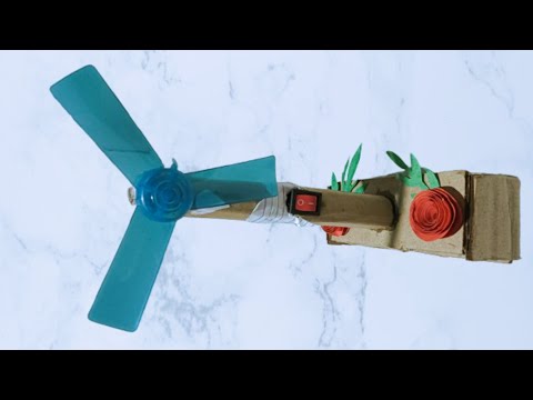 Summer Craft //  Table Fan Out of Cardboard at Home - DIY Crafts