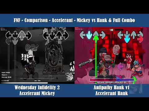 FNF - Comparison - Accelerant - Hank Vs Mickey & Full Combo