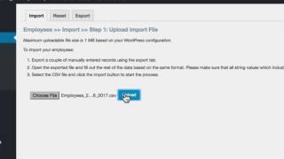 Import, update or Export team member profiles from CSV – Employee Spotlight Pro