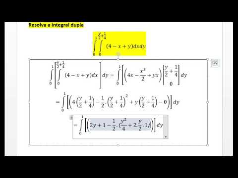 Integral dupla de (4 -x + y) dxdy região não retangular exercício resolvido