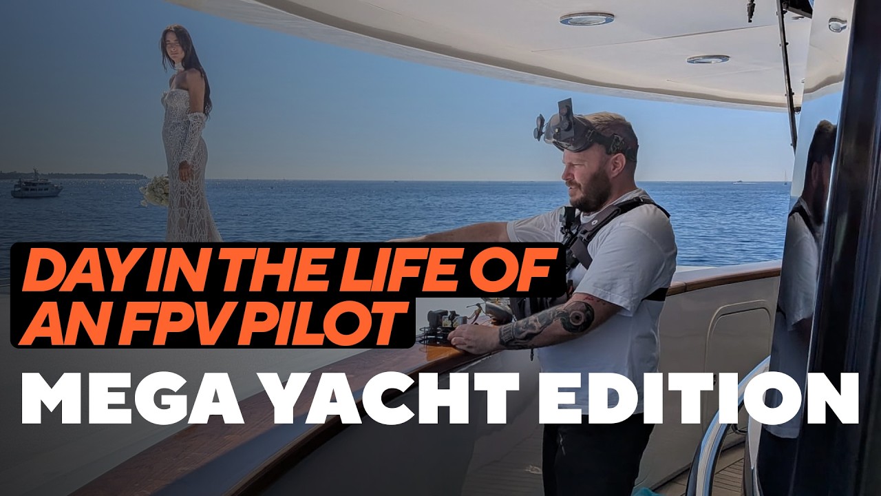 Finished luxury yacht brand film produced from FPV drone footage