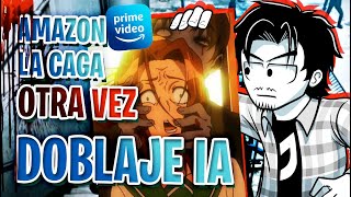 AMAZON PRIME La c4ga otra vez con sus doblajes IA en anime - REFLEXIÓN