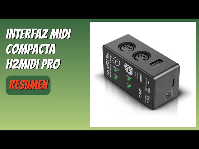 Vídeo relacionado con CME H2MIDI Pro - Interfaz MIDI USB Host compacta y versátil con router, filtro, mapper, procesador de 32 bits y doble fuente de alimentación para guitarristas y productores